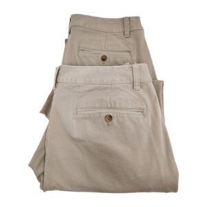 Bonobos Chino Pants Men's 32x32 Beige Khaki Slim Taper Stretch Preppy Lot Of 2